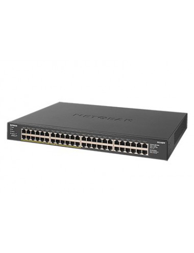 NETGEAR GS348PP Non-géré Gigabit Ethernet (10 100 1000) Connexion Ethernet, supportant l'alimentation via ce port (PoE) Noir