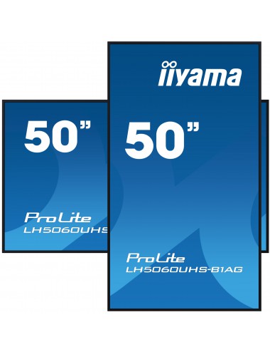 iiyama LH5060UHS-B1AG pantalla de señalización Pizarra de caballete digital 125,7 cm (49.5") LED Wifi 500 cd m² 4K Ultra HD
