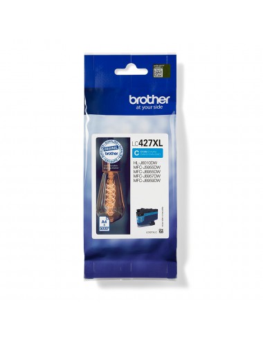 Brother LC-427XLC cartucho de tinta 1 pieza(s) Original Alto rendimiento (XL) Cian