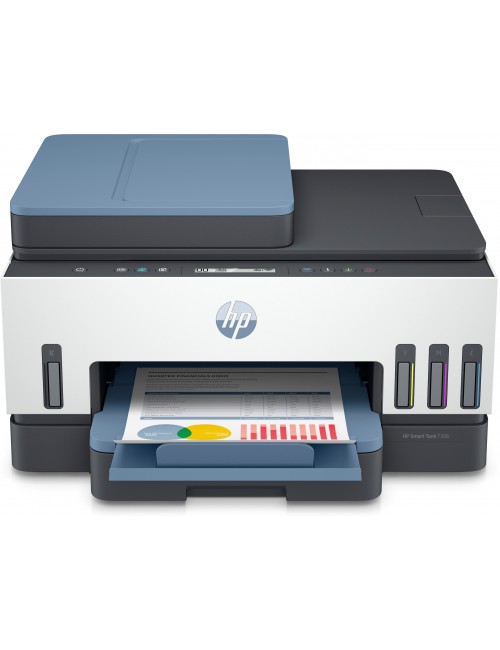 HP Smart Tank 7306 Inalámbrico All-in-One Color Impresora, Two-sided printing Copier, Scanner