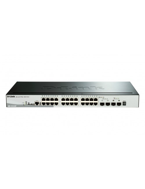 D-Link DGS-1510-28P switch di rete Gestito L3 Gigabit Ethernet (10 100 1000) Supporto Power over Ethernet (PoE) Nero