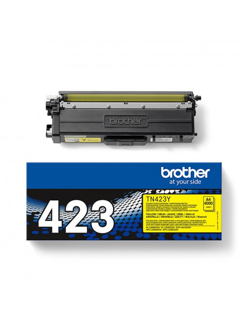 Brother Cartouche de toner TN-423Y originale – Jaune