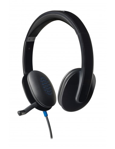 Logitech H540 USB Computer Headset Avec un son haute définition et des commandes sur l'oreillette