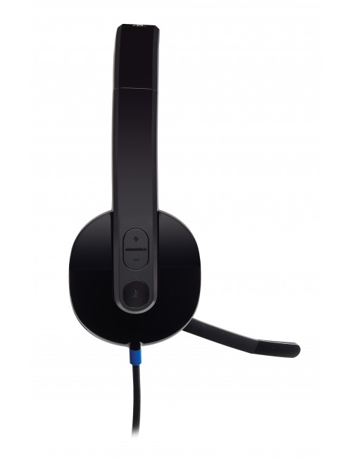 Logitech H540 USB Computer Headset Avec un son haute définition et des commandes sur l'oreillette