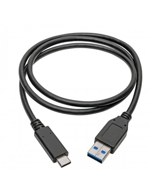 Tripp Lite U428-C03-G2 Cable USB-C a USB-A (M M), USB 3.1 Gen 2 (10 Gbps), Certificado USB-IF, Compatible con Thunderbolt 3,