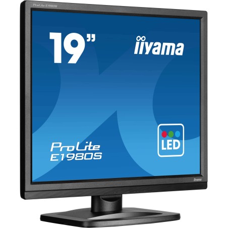 iiyama ProLite E1980S-B1 écran plat de PC 48,3 cm (19") 1280 x 1024 pixels VGA LED Noir