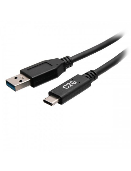 C2G Câble USB-C® 0,5 m (1,5 pied) mâle vers USB-A mâle - USB 3.2 Gen 1 (5 Gbits s)