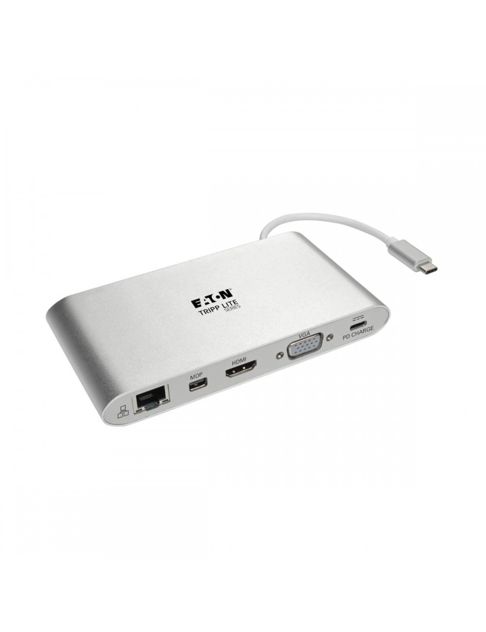 Tripp Lite U442-DOCK1 replicatore di porte e docking station per laptop Cablato USB 3.2 Gen 1 (3.1 Gen 1) Type-C Argento