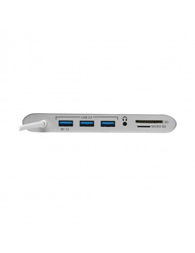 Tripp Lite U442-DOCK1 Estación de Conexión USB C, doble Pantalla - 4K HDMI mDP, VGA, USB 3.2 Gen 1, Hub USB A y USB C, GbE,