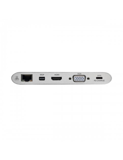 Tripp Lite U442-DOCK1 station d'accueil Avec fil USB 3.2 Gen 1 (3.1 Gen 1) Type-C Argent