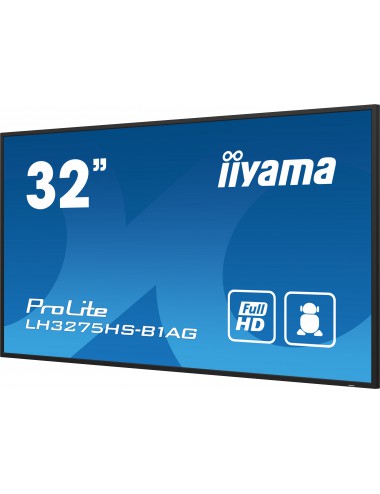 iiyama LH3275HS-B1AG affichage de messages Écran plat de signalisation numérique 81,3 cm (32") LCD Wifi 500 cd m² Full HD Noir