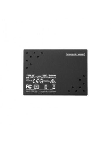 ASUS USB 3.1 Enclosure Caja externa para unidad de estado sólido (SSD) Negro