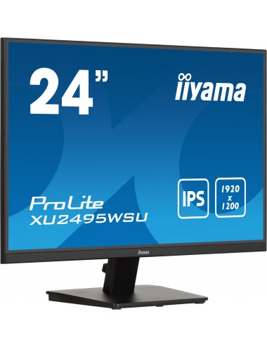 iiyama ProLite XU2495WSU-B7 écran plat de PC 61 cm (24") 1920 x 1200 pixels 4K Ultra HD LED Noir