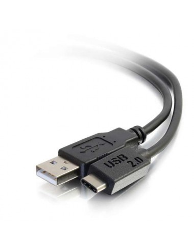 C2G 2m, USB2.0-C USB2.0-A câble USB USB C USB A Noir