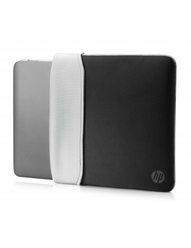 HP 15.6" Neoprene Reversible Sleeve 39,6 cm (15.6") Custodia a tasca Nero, Argento