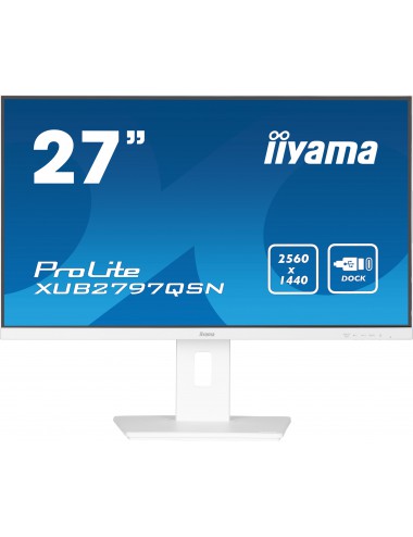 iiyama ProLite XUB2797QSN-W1 pantalla para PC 68,6 cm (27") 2560 x 1440 Pixeles Wide Quad HD LED Blanco