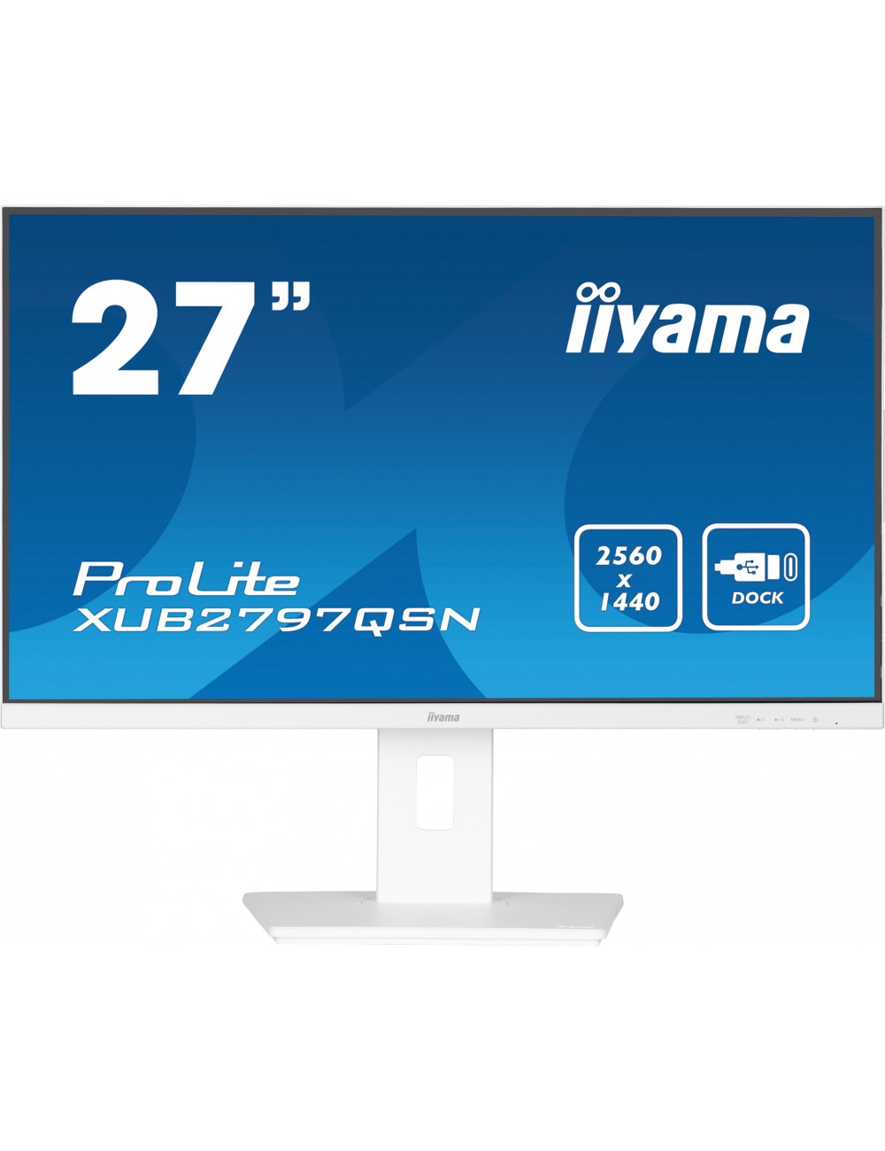 iiyama ProLite XUB2797QSN-W1 écran plat de PC 68,6 cm (27") 2560 x 1440 pixels Wide Quad HD LED Blanc