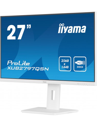 iiyama ProLite XUB2797QSN-W1 pantalla para PC 68,6 cm (27") 2560 x 1440 Pixeles Wide Quad HD LED Blanco