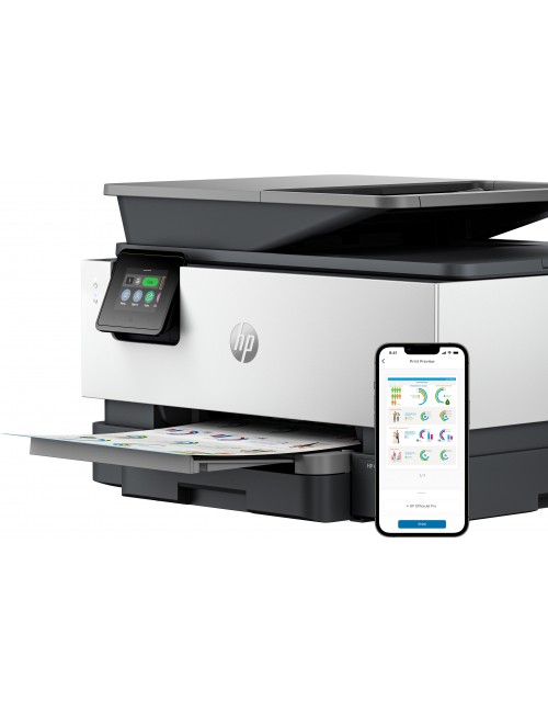 HP OfficeJet Pro 9120b Inalámbrico All-in-One Color Impresora, Impresión a doble cara Copiadora y escáner