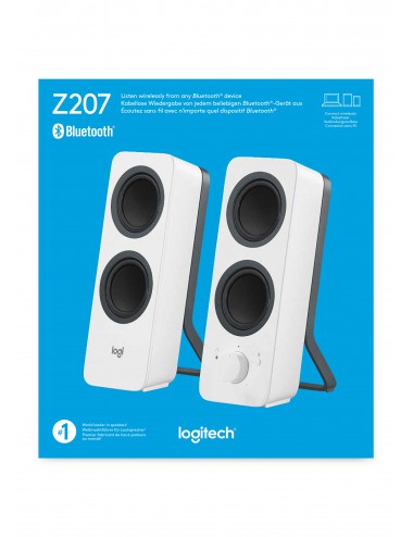 Logitech Z207 Blanc Avec fil &sans fil 5 W