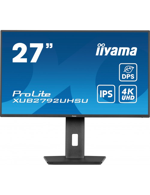iiyama ProLite XUB2792UHSU-B6 écran plat de PC 68,6 cm (27") 3840 x 2160 pixels Dual UHD LED Noir
