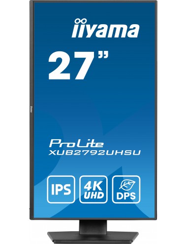 iiyama ProLite XUB2792UHSU-B6 écran plat de PC 68,6 cm (27") 3840 x 2160 pixels Dual UHD LED Noir