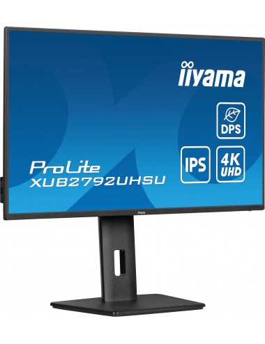 iiyama ProLite XUB2792UHSU-B6 pantalla para PC 68,6 cm (27") 3840 x 2160 Pixeles Dual UHD LED Negro