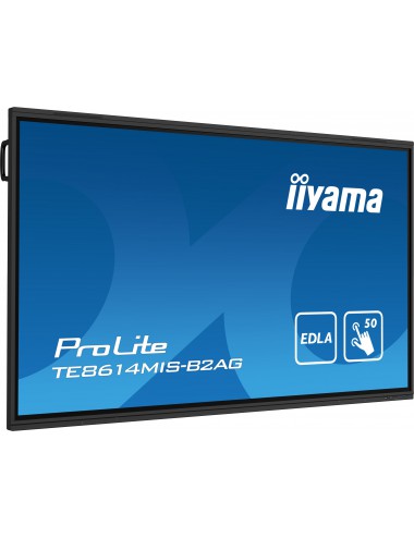 iiyama PROLITE TE8614MIS-B2AG Écran plat de signalisation numérique 2,18 m (86") LCD Wifi 435 cd m² 4K Ultra HD Noir Écran