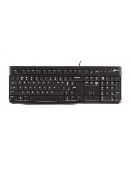 Logitech Keyboard K120 for Business tastiera Universale USB QWERTY Inglese Nero