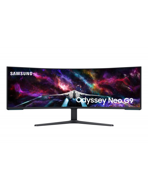 Samsung G95NC LED display 144,8 cm (57") 7680 x 2160 Pixeles Dual UHD Negro, Blanco