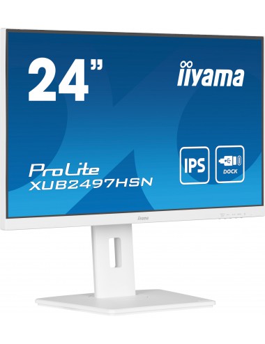 iiyama ProLite XUB2497HSN-W1 écran plat de PC 60,5 cm (23.8") 1920 x 1080 pixels Full HD LED Blanc