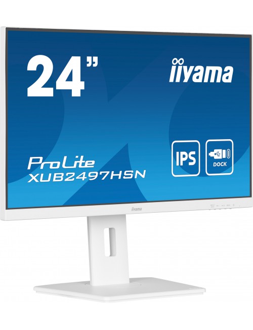 iiyama ProLite XUB2497HSN-W1 pantalla para PC 60,5 cm (23.8") 1920 x 1080 Pixeles Full HD LED Blanco