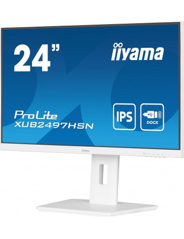 iiyama ProLite XUB2497HSN-W1 pantalla para PC 60,5 cm (23.8") 1920 x 1080 Pixeles Full HD LED Blanco