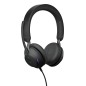 Jabra Evolve2 40 SE Casque Avec fil Arceau Bureau/Centre d'appels USB Type-C / USB Type-A Noir