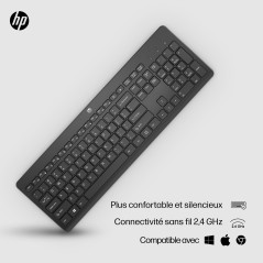 HP 230 BLK WL KBD clavier Universel RF sans fil Noir