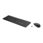 HP 230 WL MOUSE+KB COMBO FR clavier Souris incluse Bureau RF sans fil Noir