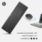 HP 230 WL MOUSE+KB COMBO FR clavier Souris incluse Bureau RF sans fil Noir