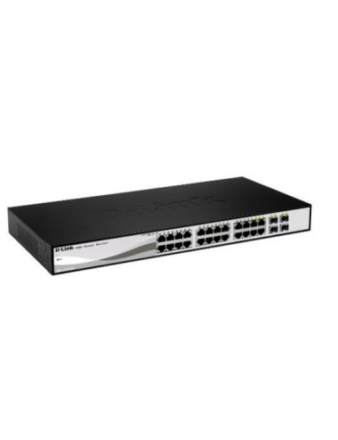 D-Link DGS-1210-26 switch di rete Gestito L2 Gigabit Ethernet (10 100 1000) 1U Nero, Grigio