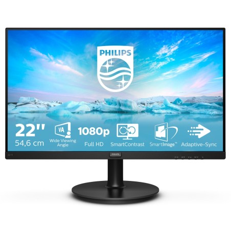 Philips V Line 221V8A 00 écran plat de PC 54,6 cm (21.5") 1920 x 1080 pixels Full HD LED Noir