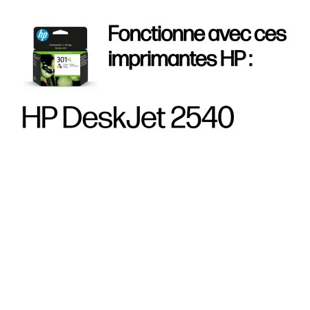 HP 301XL cartouche d'encre trois couleurs grande capacité authentique