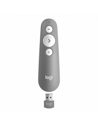 Logitech R500 télécommande Bluetooth RF Gris