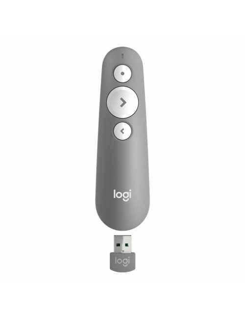 Logitech R500 apuntador inalámbricos Bluetooth RF Gris