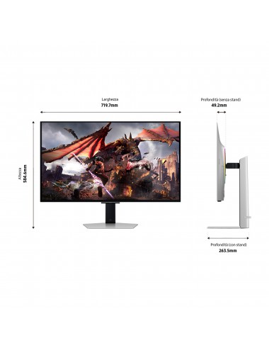 Samsung Monitor Gaming Odyssey OLED G8 da 32'' UHD Flat