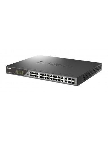 D-Link DSS-200G-28MP commutateur réseau Géré L2 Gigabit Ethernet (10 100 1000) Connexion Ethernet, supportant l'alimentation