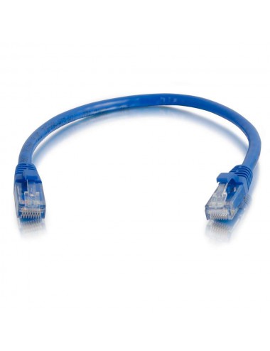 C2G Câble de raccordement réseau Cat6 avec gaine non blindé (UTP) de 5 M - Bleu