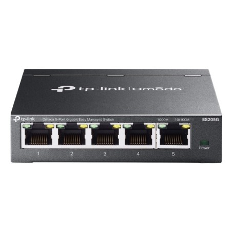 TP-Link Omada ES205G commutateur réseau Géré Gigabit Ethernet (10 100 1000) Noir