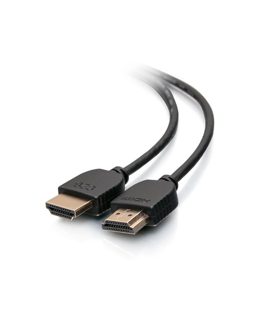 C2G Cable HDMI flexible de alta velocidad de 0,3 m con conectores de bajo perfil - 4K 60 Hz