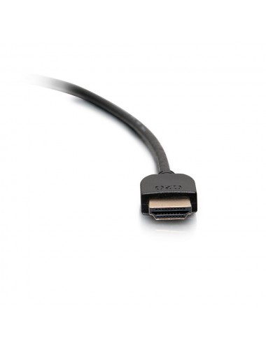 C2G Cable HDMI flexible de alta velocidad de 0,3 m con conectores de bajo perfil - 4K 60 Hz