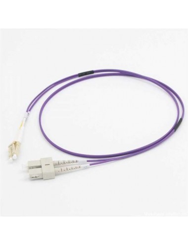 C2G 2 M CORDON DE RACCORDEMENT FIBRE OPTIQUE LC SC OM4 LSZH - VIOLET