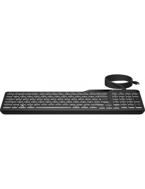 HP Teclado con cable retroiluminado multidispositivo 405